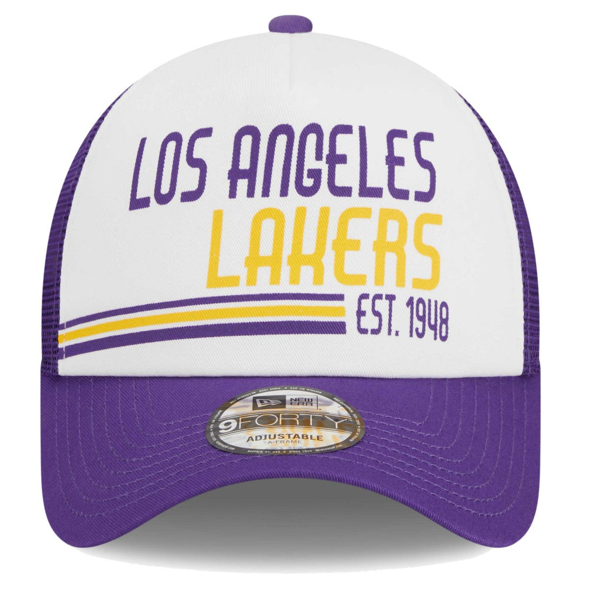 NBA Los Angeles Lakers Lift Pass Foam Front Trucker 9FORTY Adjustable Hat