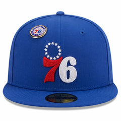 NBA Philadelphia 76ers Chainstitch Logo Pin 59FIFTY Fitted Hat