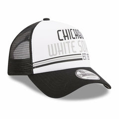 MLB Chicago White Sox New Era Stacked A-Frame Trucker 9FORTY Adjustable Hat