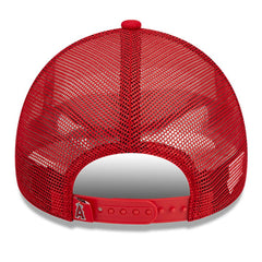 MLB Los Angeles Angels New Era Stacked A-Frame Trucker 9FORTY Adjustable Hat