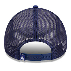 MLB Los Angeles Dodgers New Era Stacked A-Frame Trucker 9FORTY Adjustable Hat