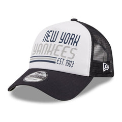 MLB New York Yankees New Era Stacked A-Frame Trucker 9FORTY Adjustable Hat