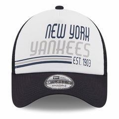 MLB New York Yankees New Era Stacked A-Frame Trucker 9FORTY Adjustable Hat