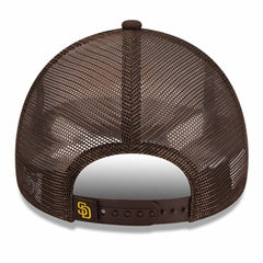 MLB San Diego Padres New Era Stacked A-Frame Trucker 9FORTY Adjustable Hat