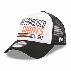 MLB San Francisco Giants New Era Stacked A-Frame Trucker 9FORTY Adjustable Hat