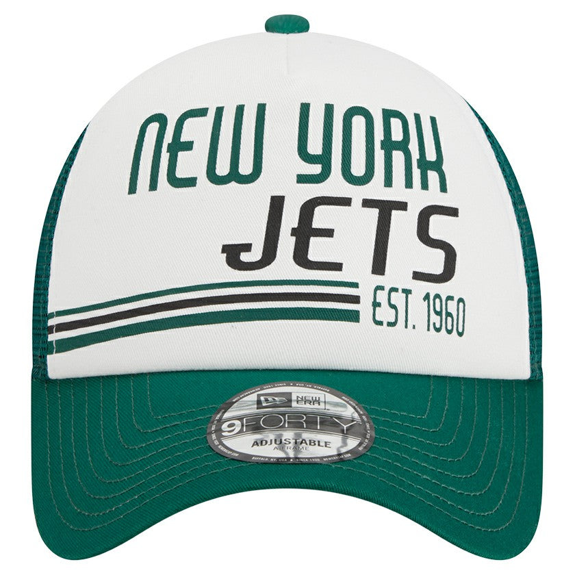 Stacked A-Frame Trucker 9FORTY Adjustable Hat - New York Jets