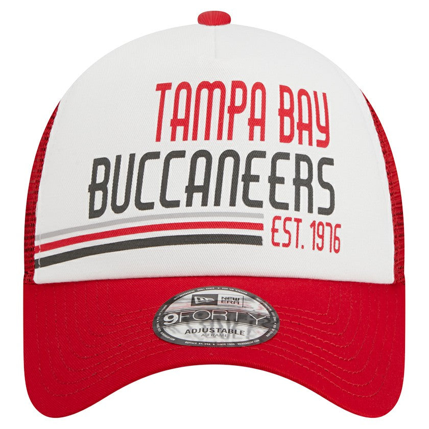 Stacked A-Frame Trucker 9FORTY Adjustable Hat - Tampa Bay Buccaneers