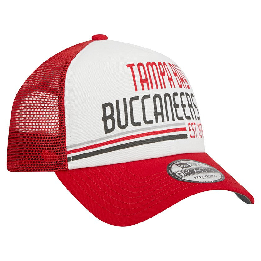Stacked A-Frame Trucker 9FORTY Adjustable Hat - Tampa Bay Buccaneers