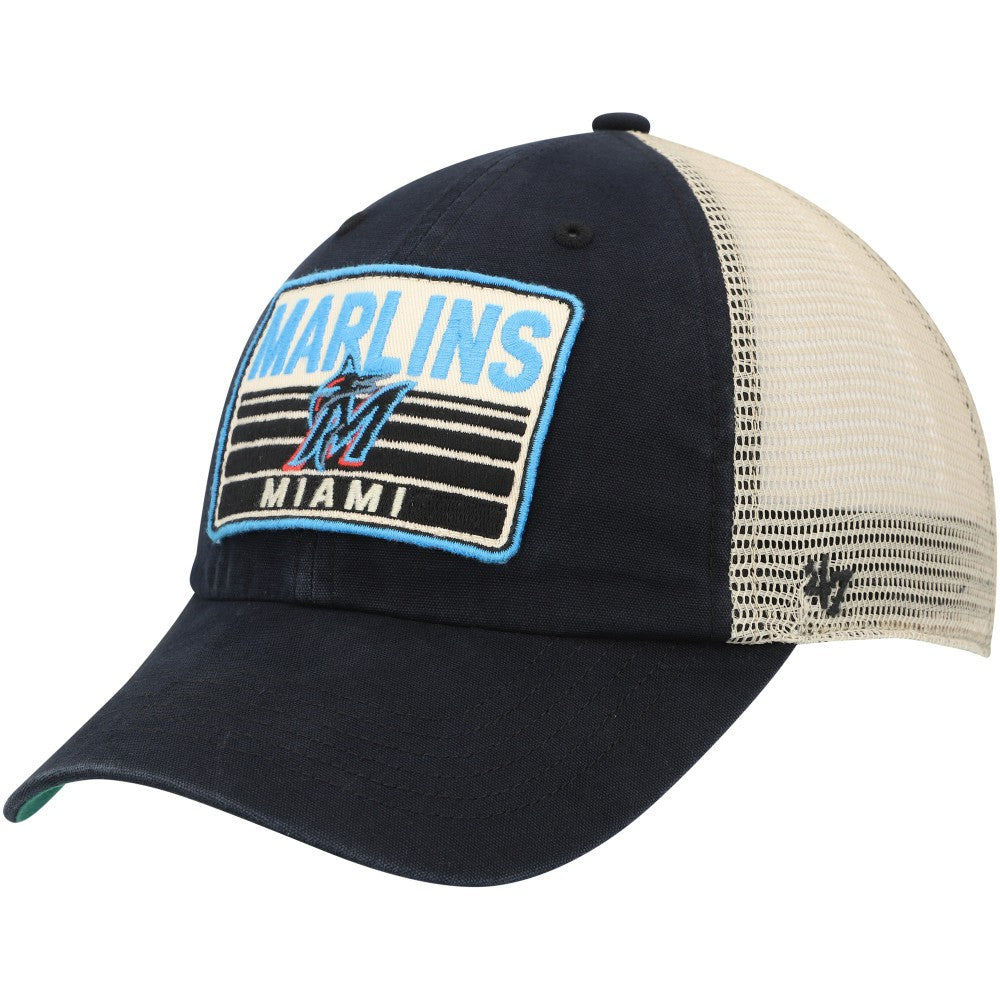 MLB Miami Marlins '47 Four Stroke Clean Up Trucker Snapback Hat