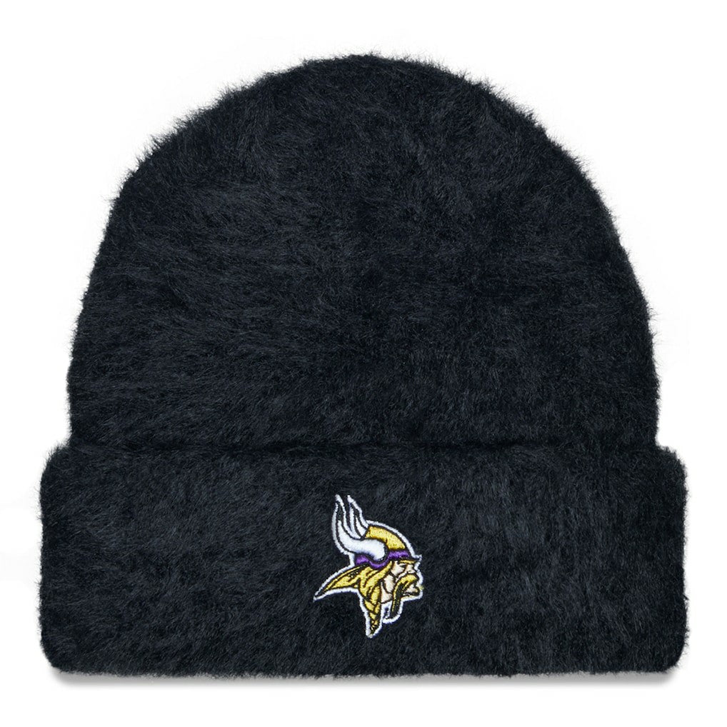 Women's Fuzzy Cuffed Knit Hat - Minnesota Vikings