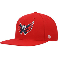 NHL Red Washington Capitals '47 Sure Shot Captain Snapback Hat