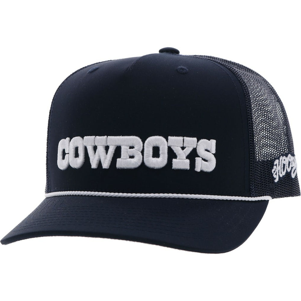 HOOey Wordmark Rope Trucker Adjustable Hat - Dallas Cowboys