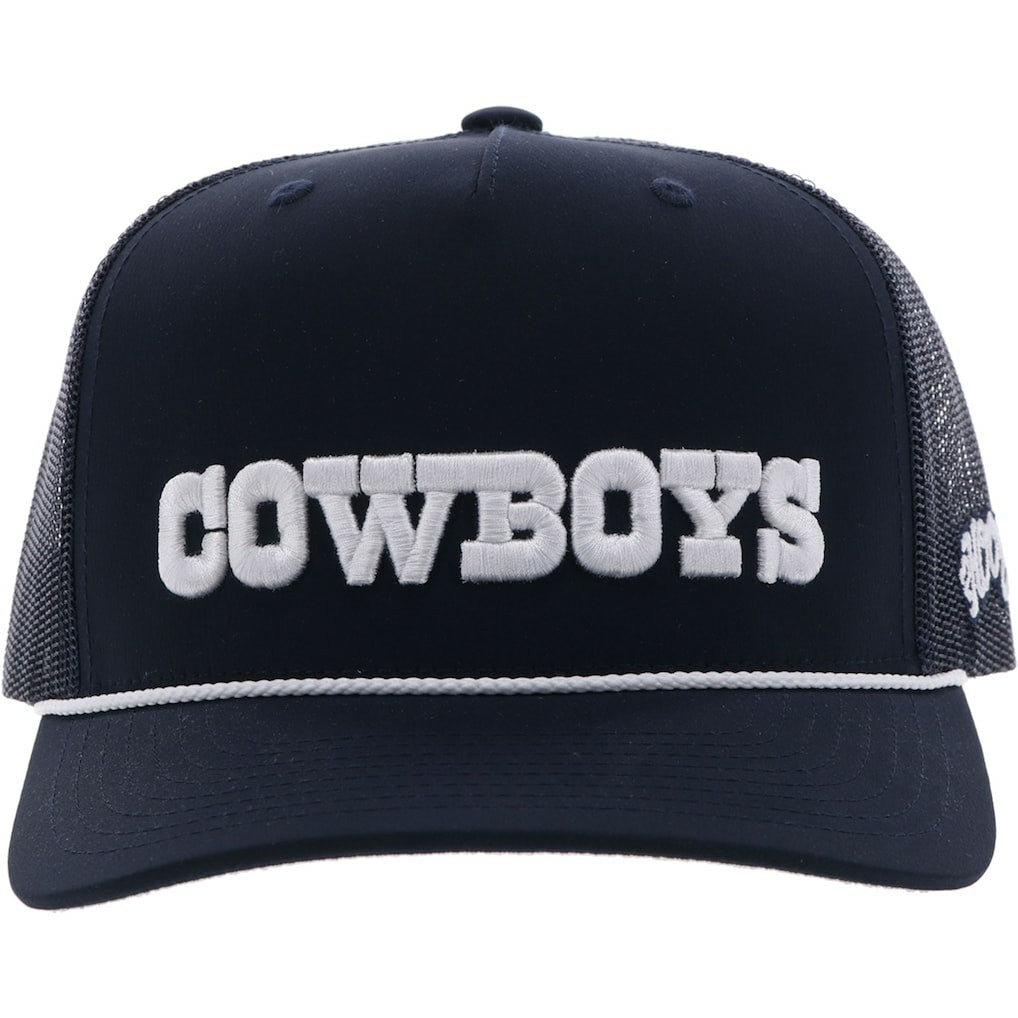HOOey Wordmark Rope Trucker Adjustable Hat - Dallas Cowboys