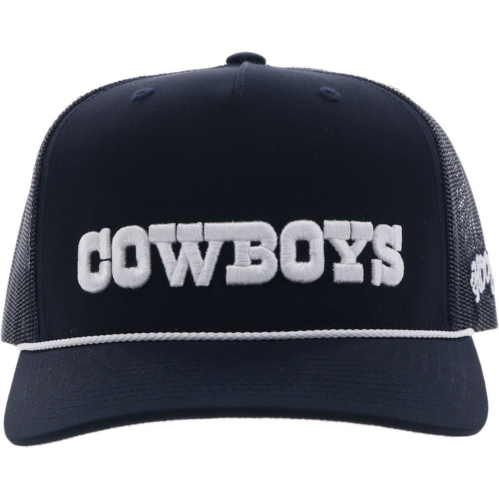 HOOey Wordmark Rope Trucker Adjustable Hat - Dallas Cowboys