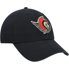 NHL Black Ottawa Senators '47 Clean Up Adjustable Hat