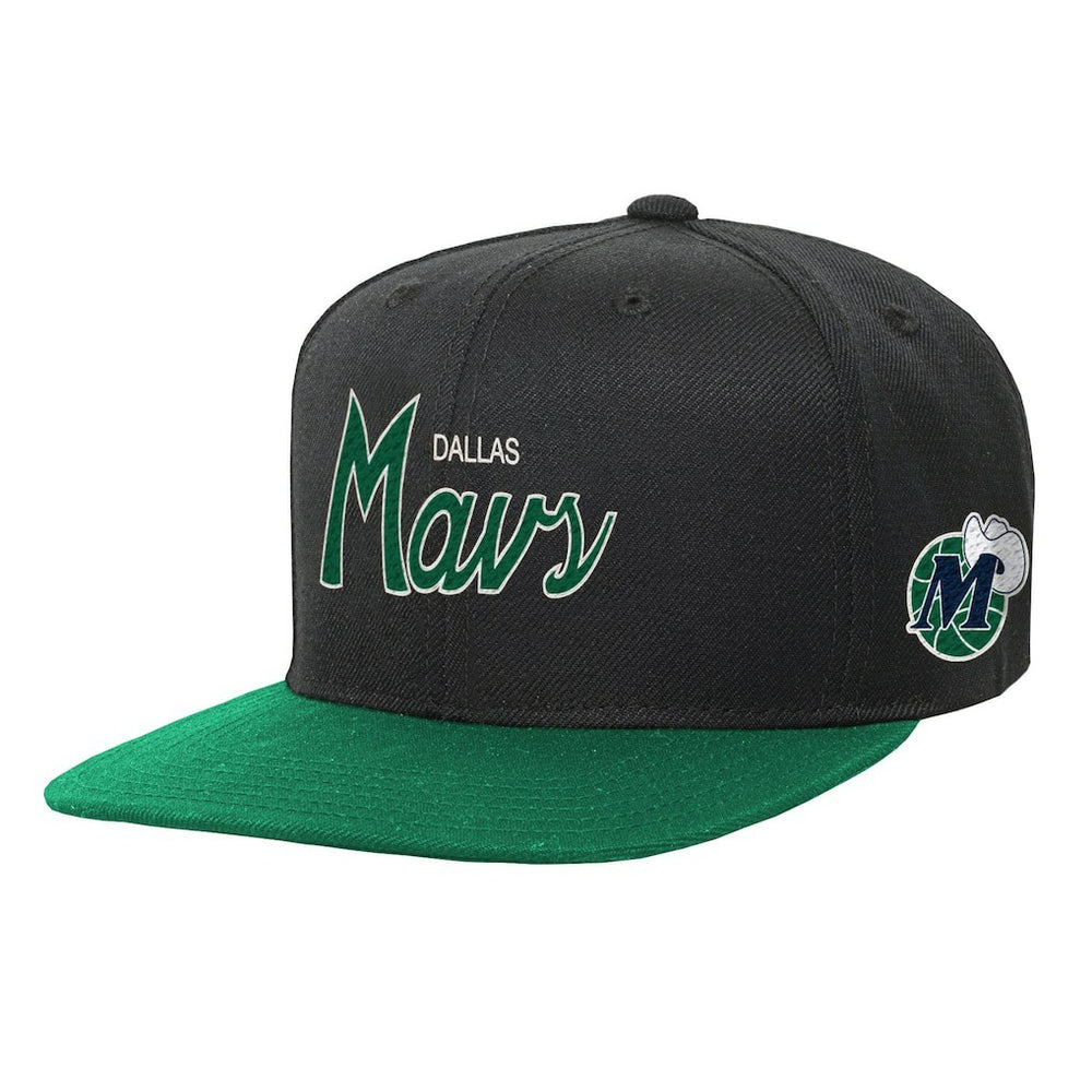 NBA Dallas Mavericks Youth Team Script Snapback Hat sale