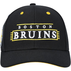 NHL Black Boston Bruins Mitchell & Ness LOFI Pro Snapback Hat