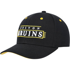 NHL Black Boston Bruins Mitchell & Ness LOFI Pro Snapback Hat
