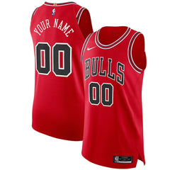 NBA Chicago Bulls Authentic Custom Jersey Red sale