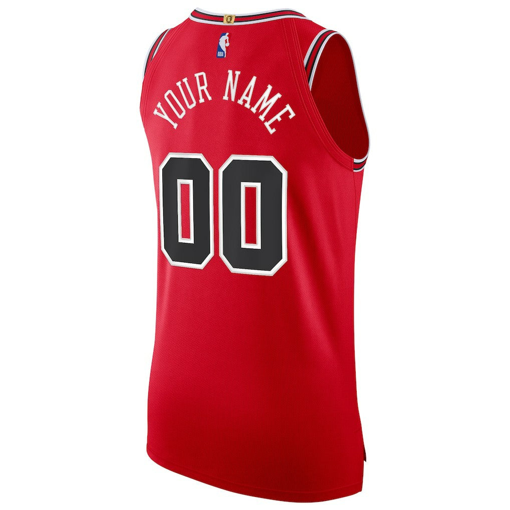NBA Chicago Bulls Authentic Custom Jersey Red sale