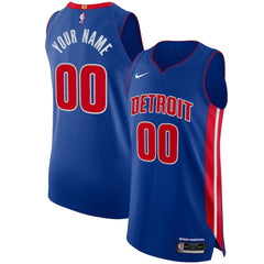 NBA Detroit Pistons Authentic Custom Jersey Blue sale