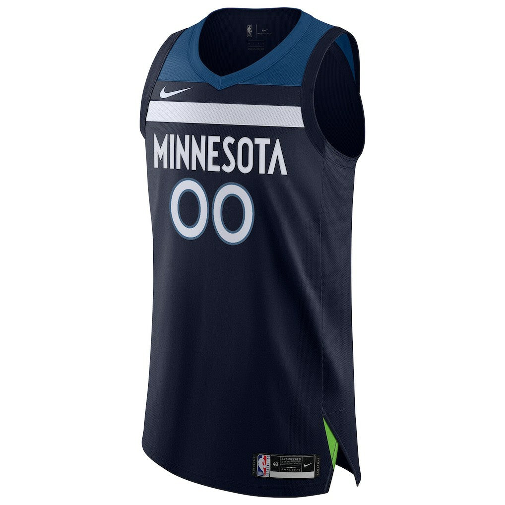 NBA Minnesota Timberwolves Authentic Custom Jersey Navy