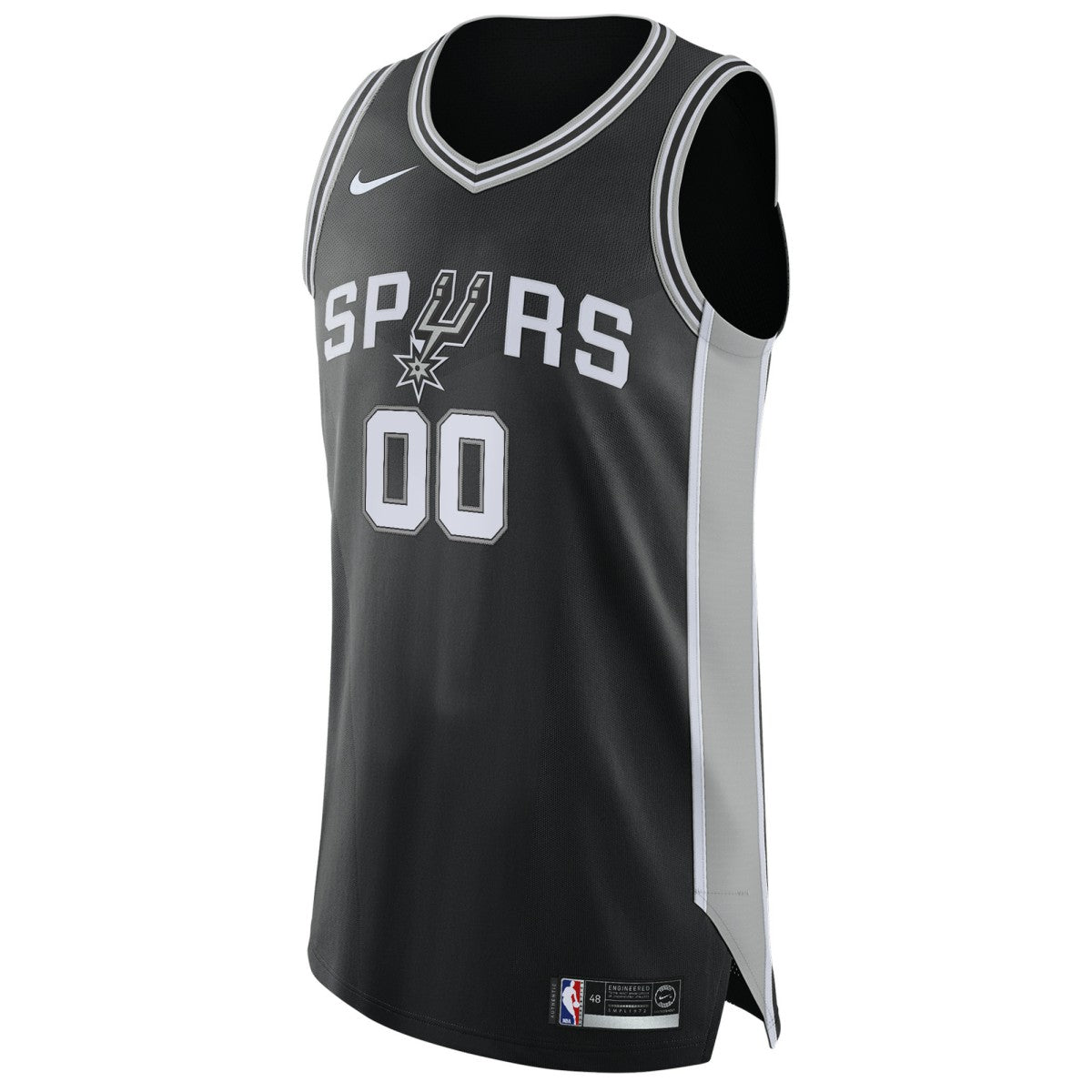 NBA San Antonio Spurs Authentic Custom Jersey Black