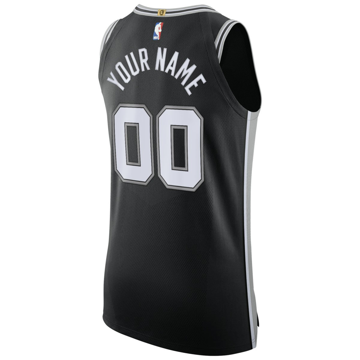 NBA San Antonio Spurs Authentic Custom Jersey Black