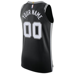 NBA San Antonio Spurs Authentic Custom Jersey Black