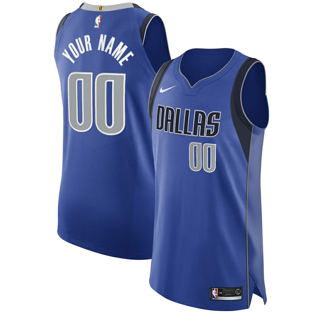 NBA Dallas Mavericks 2020/21 Authentic Custom Jersey Royal sale