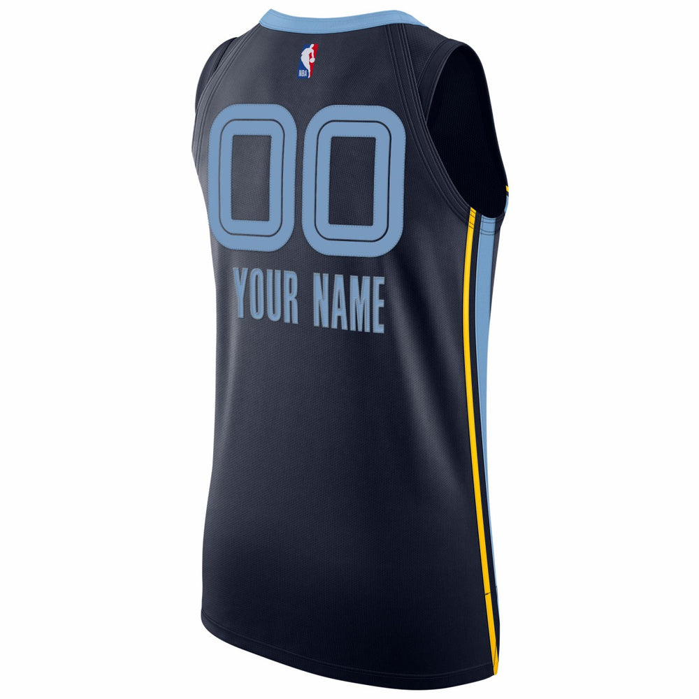 NBA Memphis Grizzlies 2020/21 Authentic Custom Jersey Navy