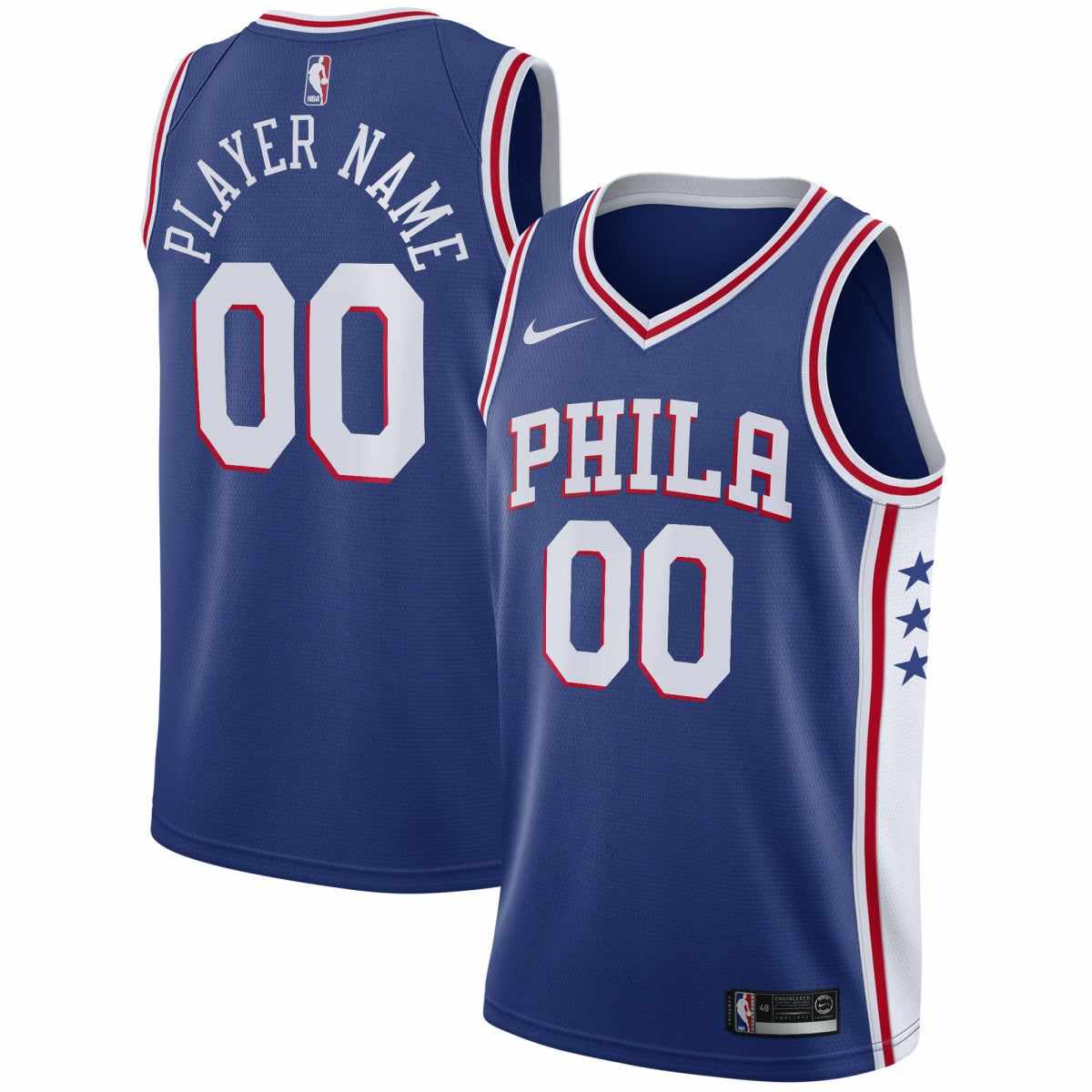 NBA Philadelphia 76ers 2020/21 Swingman Custom Jersey