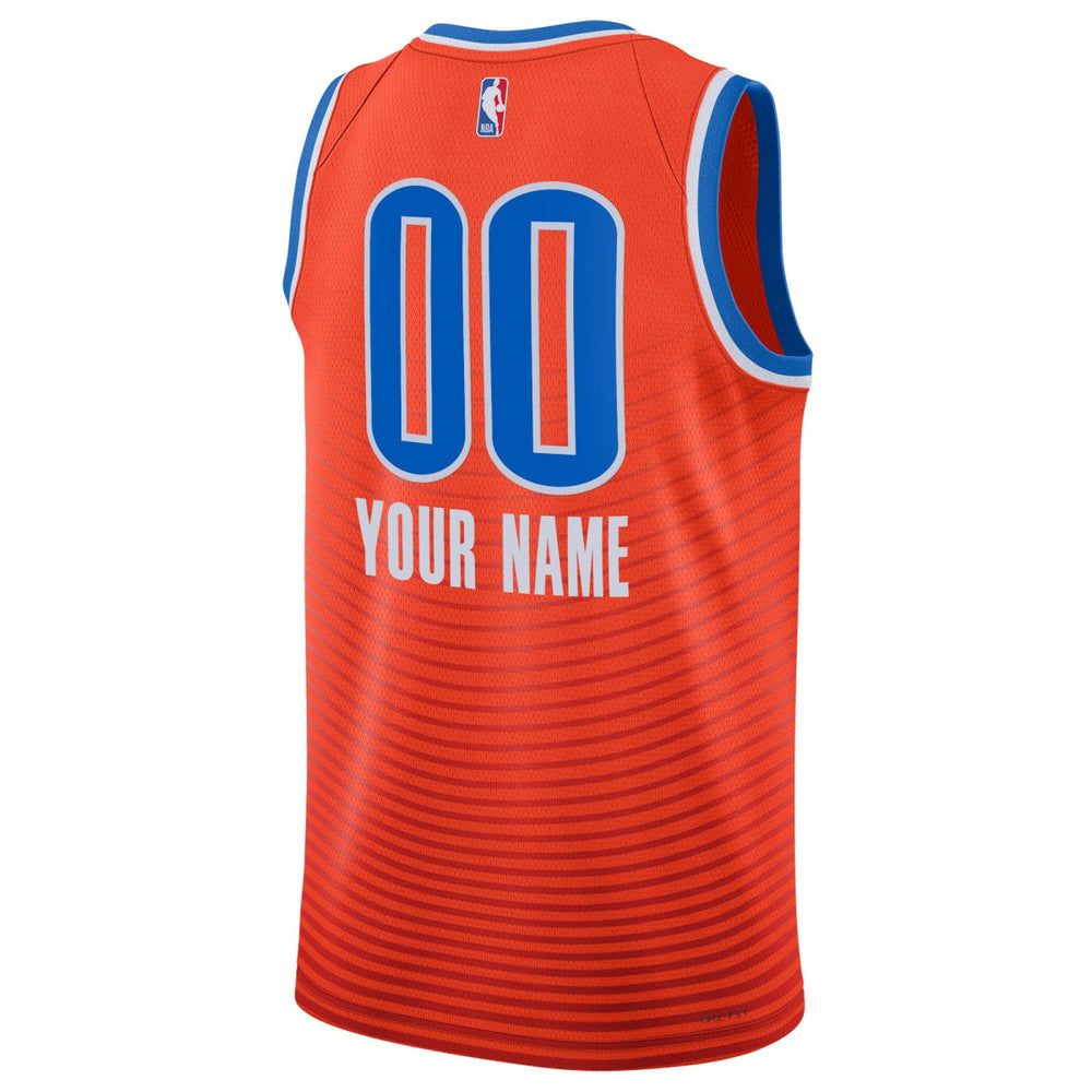 NBA Oklahoma City Thunder Jordan Brand Unisex 2022/23 Swingman Custom Jersey