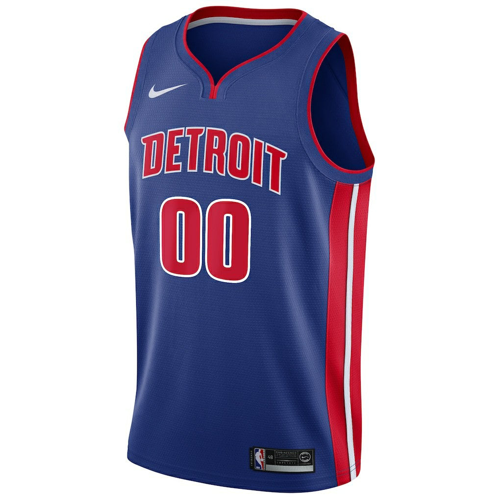 NBA Detroit Pistons Swingman Custom Jersey Blue sale