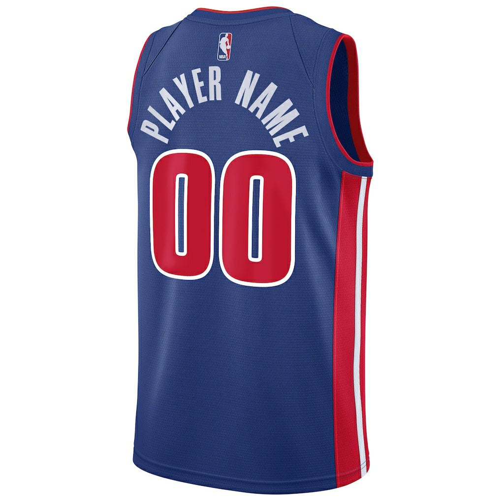 NBA Detroit Pistons Swingman Custom Jersey Blue sale