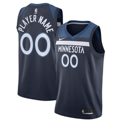 NBA Minnesota Timberwolves Swingman Custom Jersey Navy