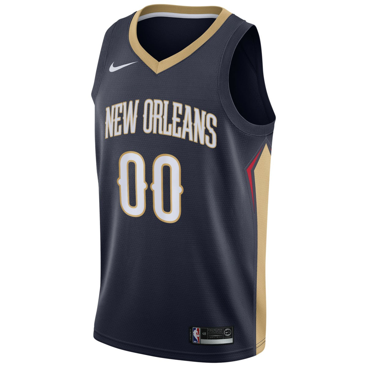NBA New Orleans Pelicans Swingman Custom Jersey Navy