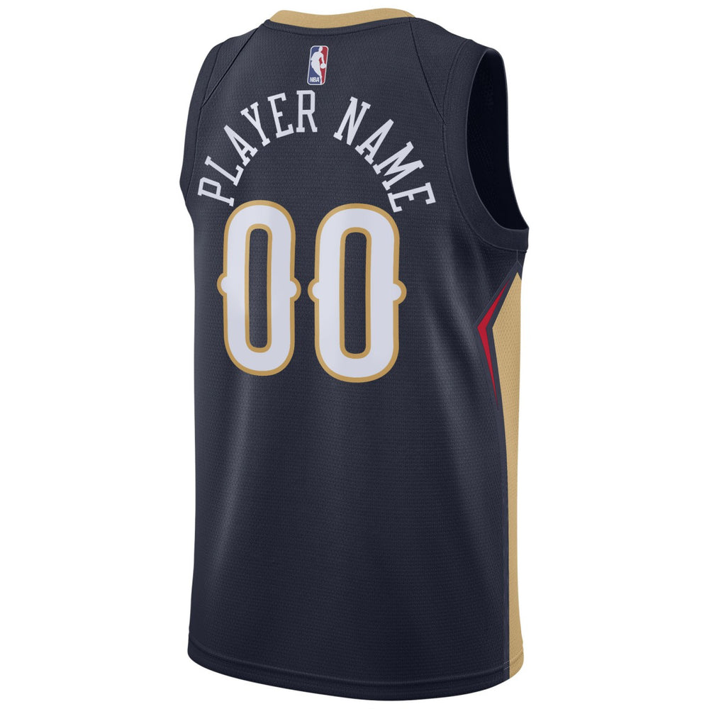 NBA New Orleans Pelicans Swingman Custom Jersey Navy
