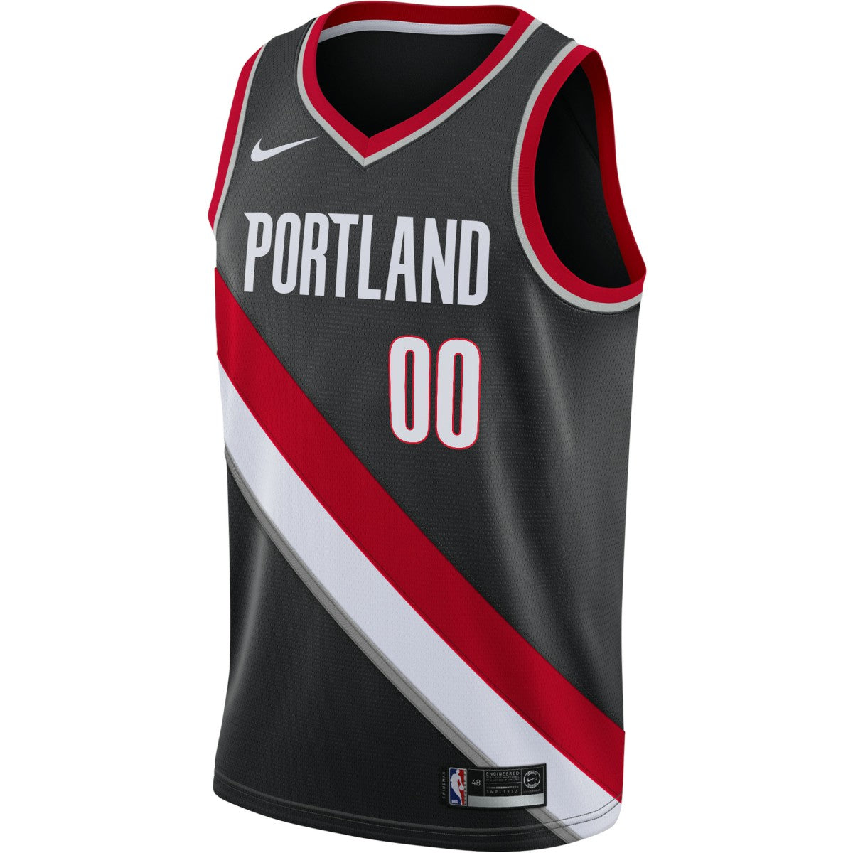 NBA Portland Trail Blazers Swingman Custom Jersey Black