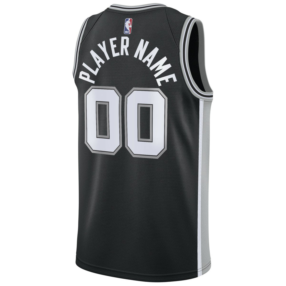 NBA San Antonio Spurs Swingman Custom Jersey Black