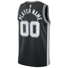 NBA San Antonio Spurs Swingman Custom Jersey Black