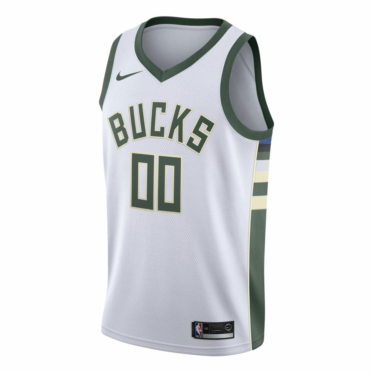 NBA Milwaukee Bucks Swingman Custom Jersey White