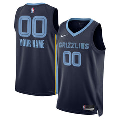 NBA Memphis Grizzlies Unisex Swingman Custom Jersey Navy