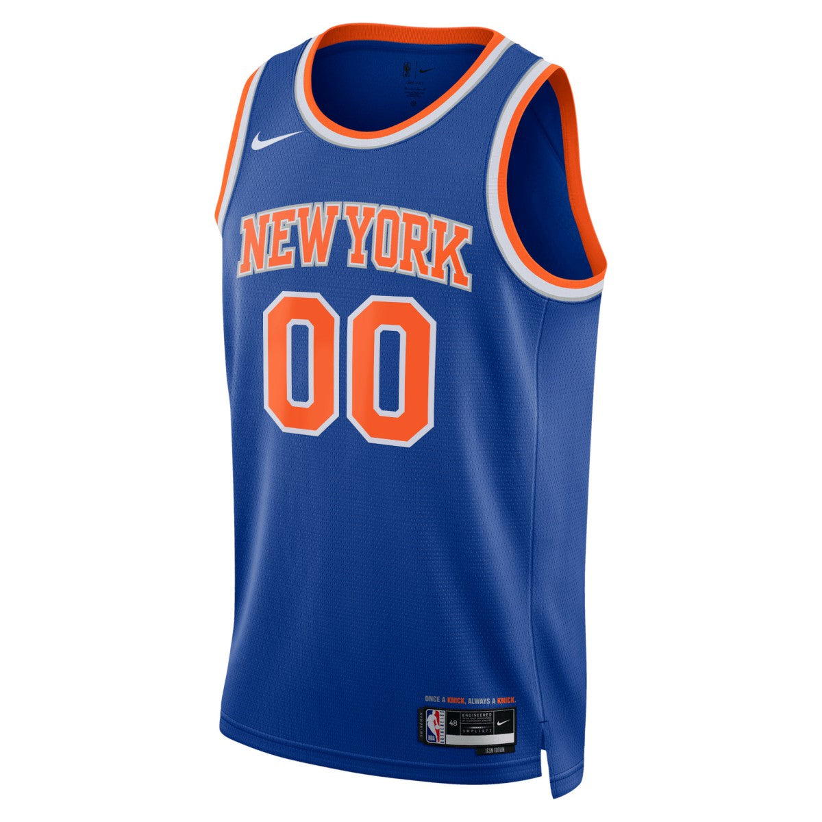 NBA New York Knicks Unisex Swingman Custom Jersey Blue