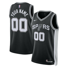 NBA San Antonio Spurs Unisex Swingman Custom Jersey Black