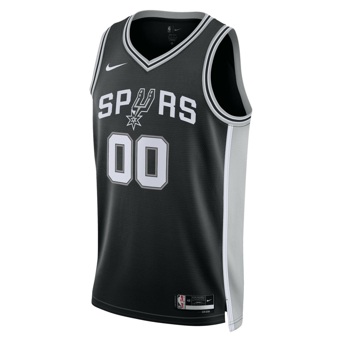 NBA San Antonio Spurs Unisex Swingman Custom Jersey Black