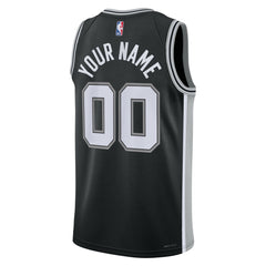 NBA San Antonio Spurs Unisex Swingman Custom Jersey Black