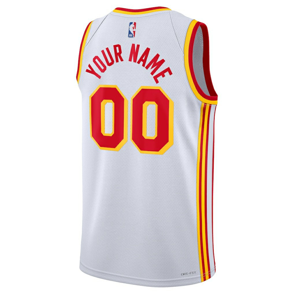 NBA Atlanta Hawks Unisex Swingman Custom Jersey White