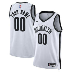 NBA Brooklyn Nets Unisex Swingman Custom Jersey White