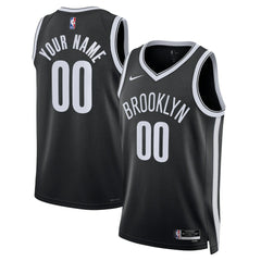NBA Brooklyn Nets Unisex Swingman Custom Jersey Black